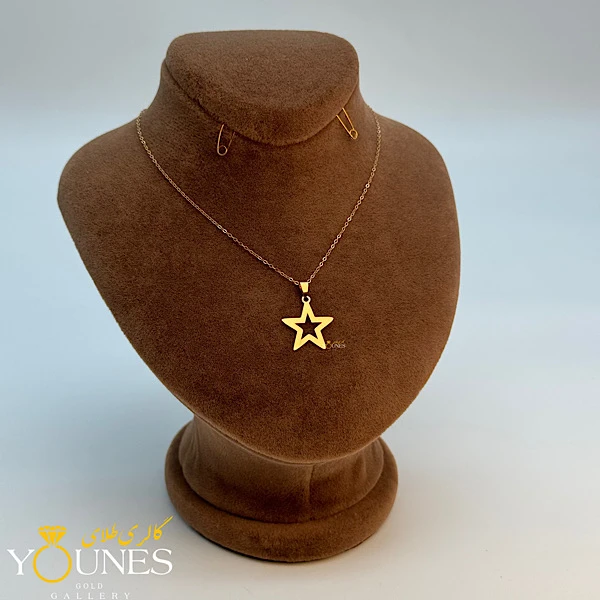 آویز ستاره طلا لیزری